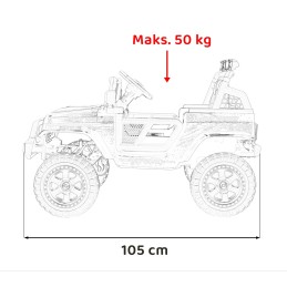 Pojazd OFF ROAD 4x4 SPORT Biały
