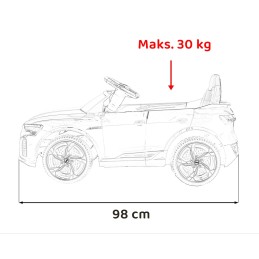 Pojazd Audi SQ8 Żółty