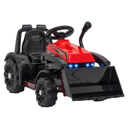 Traktor Spychacz G320 dla najmłodszych dzieci Czerwony + Ruchoma łyżka + Melodie + Klakson + Światła LED