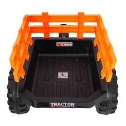 Pojazd MEGA Traktor D68 Z Przyczepką Niebieski