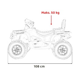 Quad Can Am Outlander ATV z Pilotem Żółty