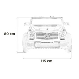 Pojazd Mercedes Benz MAYBACH G650 Niebieski