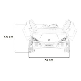 Pojazd Lamborghini Revuelto XL STRONG Biały