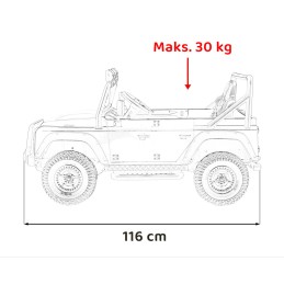 Pojazd Land Rover Defender 110 SVX Concept Różowy