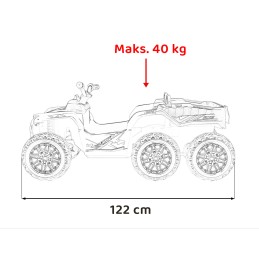 Pojazd Quad Sport TX ATV Żółty
