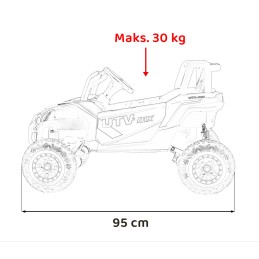 Pojazd Buggy Madman UTV-MX Żółty