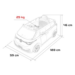 Pojazd Volkswagen ID BUZZ Niebieski