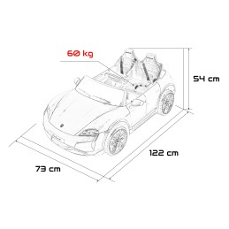 Pojazd Porsche Taycan Turbo S Różowy