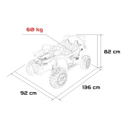 Pojazd Buggy Arctic Cat WILDCAT XX Niebieski