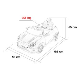 Pojazd Mini Cooper Czerwony