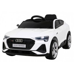 Audi E-Tron Sportback dla dzieci Biały + Pilot + Napęd 4x4 + Wolny Start + Radio MP3 + LED