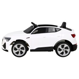 Audi E-Tron Sportback dla dzieci Biały + Pilot + Napęd 4x4 + Wolny Start + Radio MP3 + LED