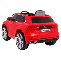 Audi Q8 Lift na akumulator dla dzieci Czerwony SUV + Pilot