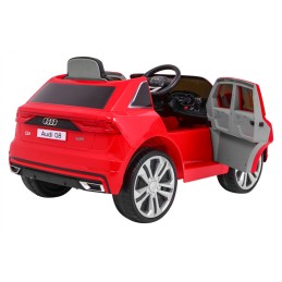 Audi Q8 Lift na akumulator dla dzieci Czerwony SUV + Pilot