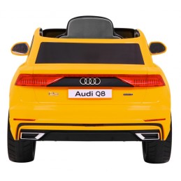 Audi Q8 Lift, SUV na akumulator dla dzieci Żółty + Pilot
