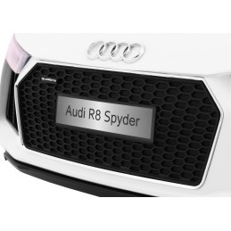 Audi R8 Spyder na akumulator Biały + Pilot