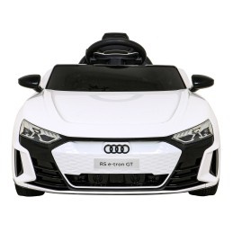 Audi RS E-Tron GT na akumulator Biały + Pilot + Napęd 4x4 + Radio MP3 + LED + EVA