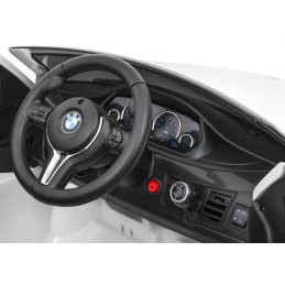 BMW X6M Elektryczne Autko dla dzieci, Biały SUV + Pilot
