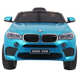 BMW X6M Elektryczne Autko, SUV dla dzieci Lakier Niebieski + Pilot