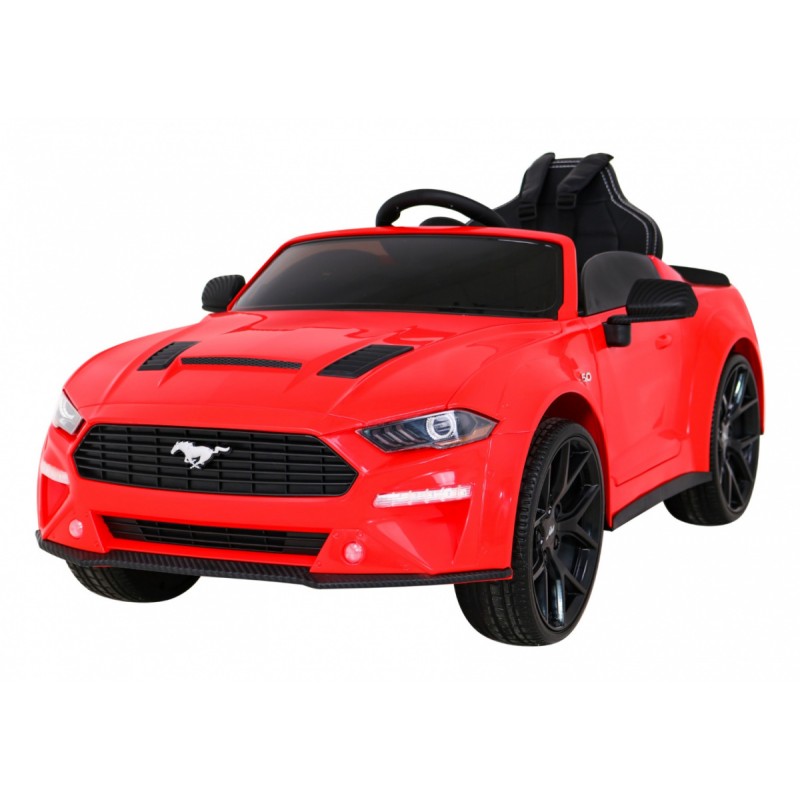 Autko Ford Mustang GT na akumulator dla dzieci Czerwony