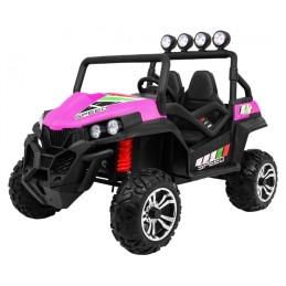 Terenowe Grand Buggy Lift dla dzieci Różowy + Napęd 4x4 + Pilot + Bagażnik + Radio MP3 + LED