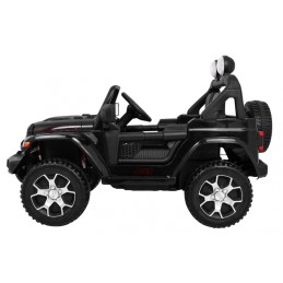 Jeep Wrangler Rubicon terenowy na akumulator dla dzieci Czarny + Pilot  + 4x4