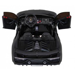 Lamborghini SVJ DRIFT dla 2 dzieci Czarny + Funkcja driftu + Pilot + MP3 LED + Wolny Start