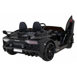 Lamborghini SVJ DRIFT dla 2 dzieci Czarny + Funkcja driftu + Pilot + MP3 LED + Wolny Start