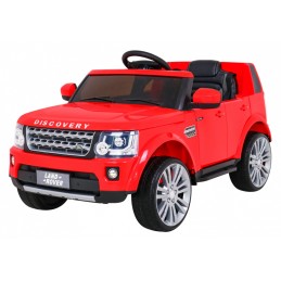 Land Rover Discovery Autko elektryczne dla dzieci, Czerwony SUV + Pilot