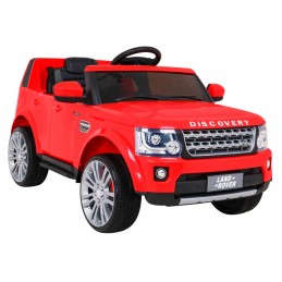 Land Rover Discovery Autko elektryczne dla dzieci, Czerwony SUV + Pilot