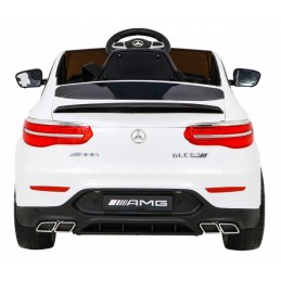 Mercedes Benz GLC63S dla dzieci, Biały SUV + Pilot + Napęd 4x4