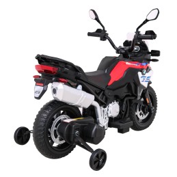 Motor BMW F850 GS na akumulator dla dzieci Czerwony + Kółka pomocnicze + Audio LED + Wolny Start + EVA
