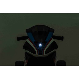 Motor BMW HP4 na akumulator dla dzieci Niebieski + 3 Koła + LED + MP3 USB + Ekoskóra