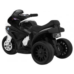 Motor BMW S1000 RR Mini na akumulator dla dzieci Czarny + 3 koła + Dźwięki + LED