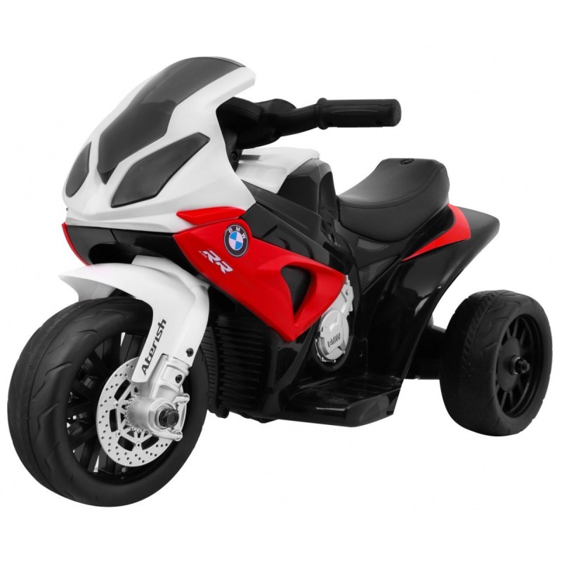 Motor BMW S1000 RR Mini na akumulator dla dzieci Czerwony + 3 koła + Dźwięki + LED
