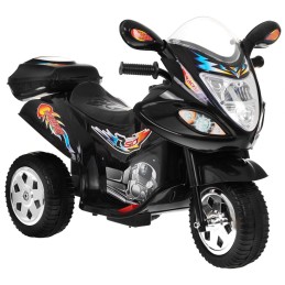 Motorek Trójkołowy BJX-088 elektryczny dla najmłodszych Czarny + Dźwięki + Światła