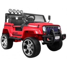 Autko terenowe Raptor Drifter Czerwony + Pilot + Napęd 4x4 + Schowek + Wolny Start + MP3 LED