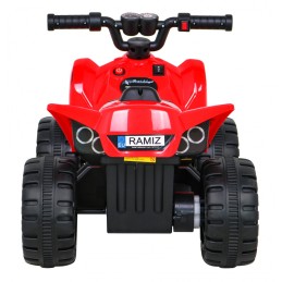 Quad The Fastest na akumulator dla dzieci Czerwony + Silnik 25W
