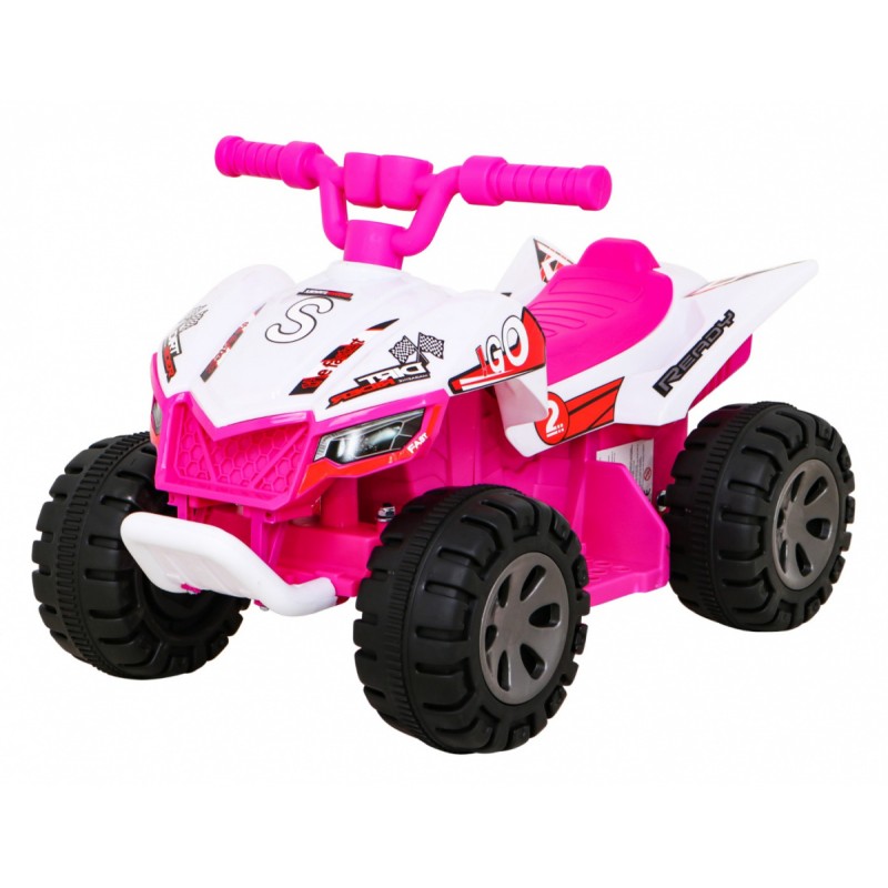 Quad The Fastest na akumulator dla dzieci Różowy + Silnik 25W