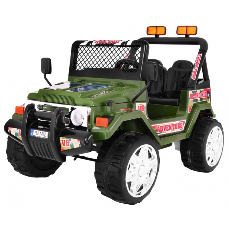 Terenowy Raptor Drifter na akumulator dla dzieci Zielony + Pilot