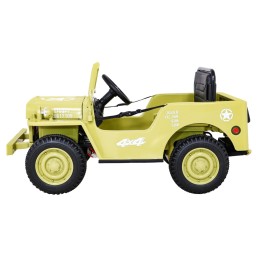 Autko Wojskowe Retro dla dzieci Beżowy + Napęd 4x4
