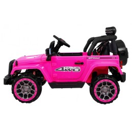 Auto Terenowe Full Time 4WD dla dzieci Różowy + Napęd 4x4 + Pilot + Audio LED + Schowek