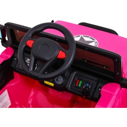 Auto Terenowe Full Time 4WD dla dzieci Różowy + Napęd 4x4 + Pilot + Audio LED + Schowek