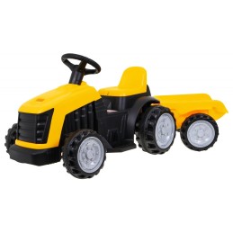 Traktor z Przyczepą Żółty
