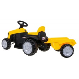 Traktor z Przyczepą Żółty
