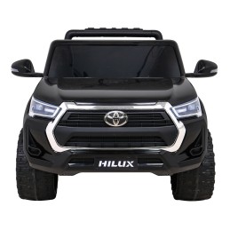 Toyota Hilux na akumulator dla dzieci Czarny Pickup + Napęd 4x4 + Pilot