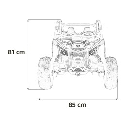 Pojazd Buggy Maverick Turbo RR Czerwony
