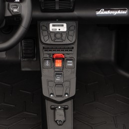 Auto Lamborghini Aventador SV na akumulator dla 2 dzieci Czerwony + Pilot 2,4 GHz + Pianka EVA + Audio LED