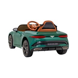 Autko Bentley Bacalar na akumulator dla dzieci Zielony + Pilot + EVA + Wolny Start + Audio LED
