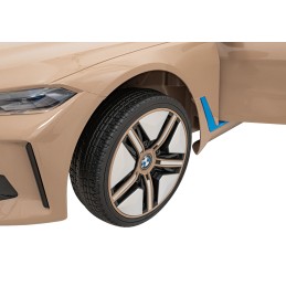 Autko BMW i4 na akumulator dla dzieci Złoty